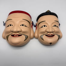 Load image into Gallery viewer, Ebisu &amp; Daikokuten (Seven Lucky Gods) Mask Set
