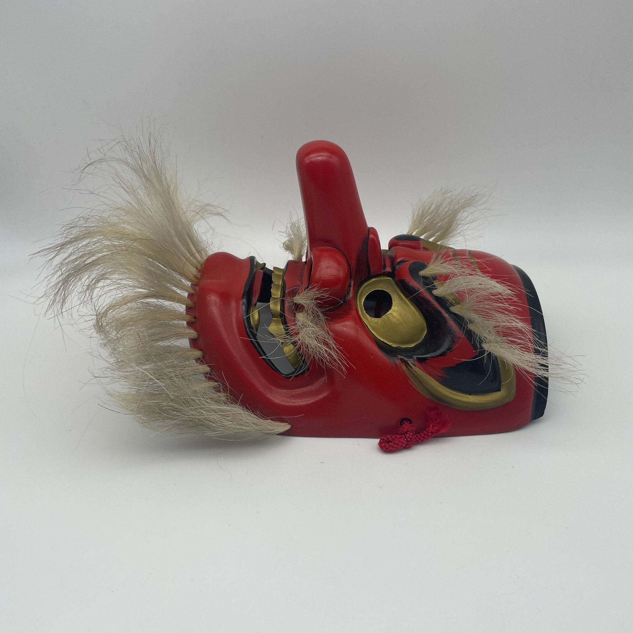 Traditional Japanese Tengu Mask by Tanabe Seisuke - Wabisabi Mart